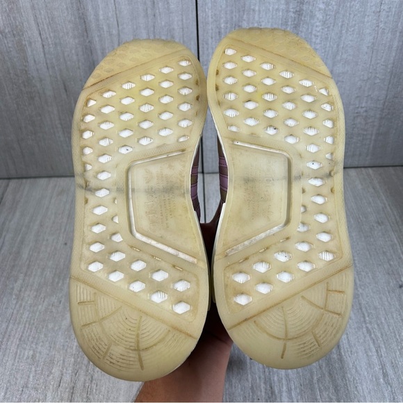 Adidas NMD R1 Pink Purple Running Sneaker Athletic Shoe Youth Girls Size 4 - Picture 8 of 10